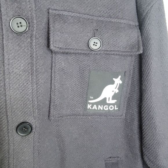 H&M x Kangol oversized gray twill jacket size small - Picture 6 of 8